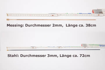 Gongstab für Uhr in Rohlänge